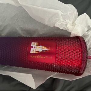 Disney Red Tumbler with Logo